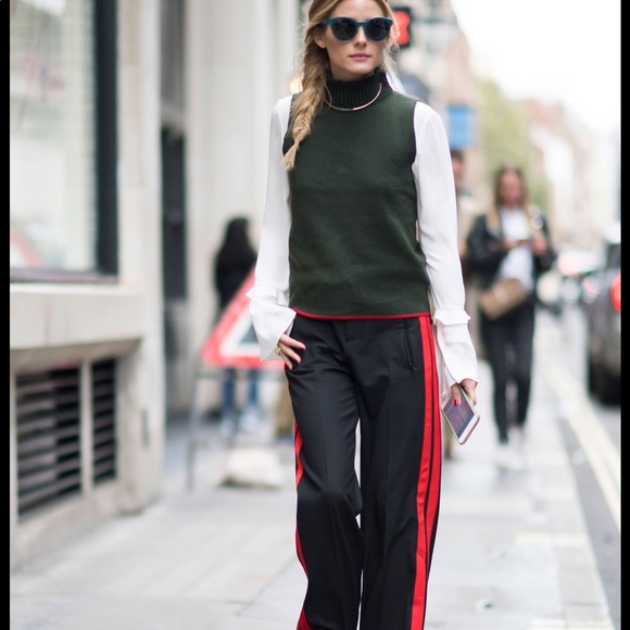 NWT ZARA TROUSERS WITH SIDE STRIPE 100%WOOL - Picture 1 of 11